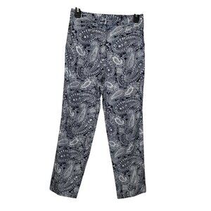 Lauren Ralph Lauren Womens Paisley Print Pants Size 4 Cropped Ankle